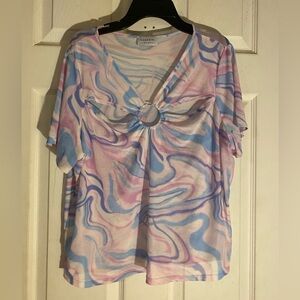 Ladies Cute SHEER Crop Top